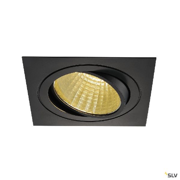 NEW TRIA 150, carré, LED, noir 29W 2700K 30° alim &amp; clips ressorts inclus 114280