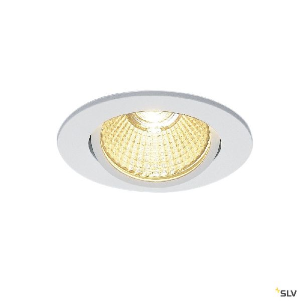 NEW TRIA 68, rond LED, blanc, 12W, 3000K, 38°, alim inclus 114381