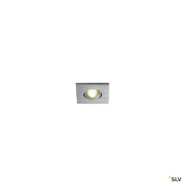 NEW TRIA 40, LED, carré, enc. carré alu 3W 3000K 30° alim clips ressorts 114406