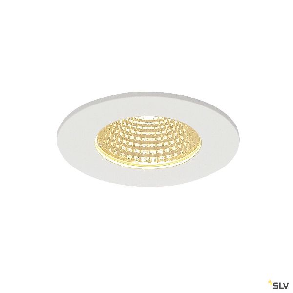 PATTA-I encastré plafond, rond, blanc, 12W, 3000K, 38°, alim incluse 114421