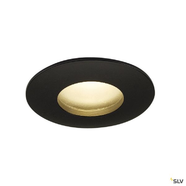 OUT 65, rond, encastré, noir, 12W, LED, 3000K, 38°, alim incluse 114460