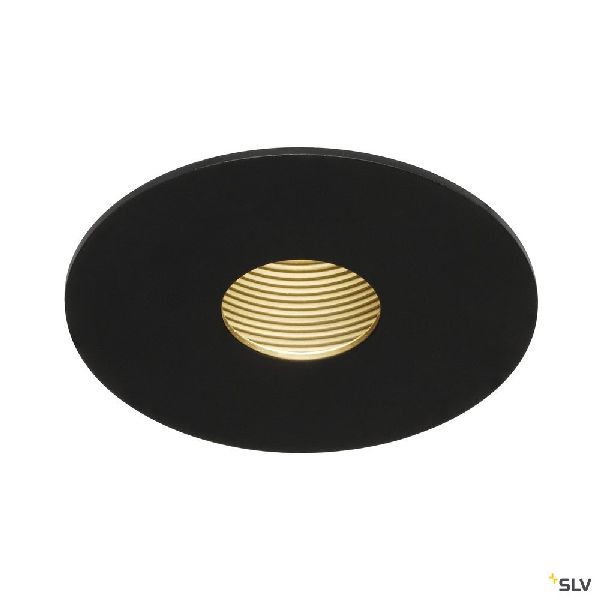 H-LIGHT, encastré plafond, noir, COB LED 12W, 2700K, ouverture ronde 114480