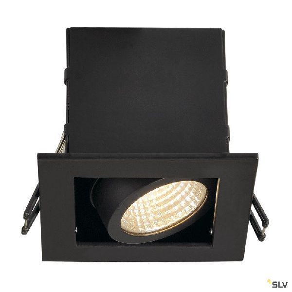 KADUX, encastré carré, LED, noir, 8,3W, 3000K, 38°, alim incluse 115700