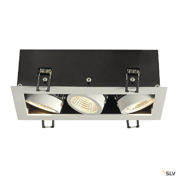 KADUX, encastré carré, 3 LED, blanc, 21W, 3000K, 38°, alim incluse 115721