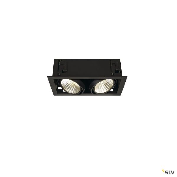 KADUX, encastré carré, 2 LED XL, noir, 54W 3000K 30°, alim incluse 115740