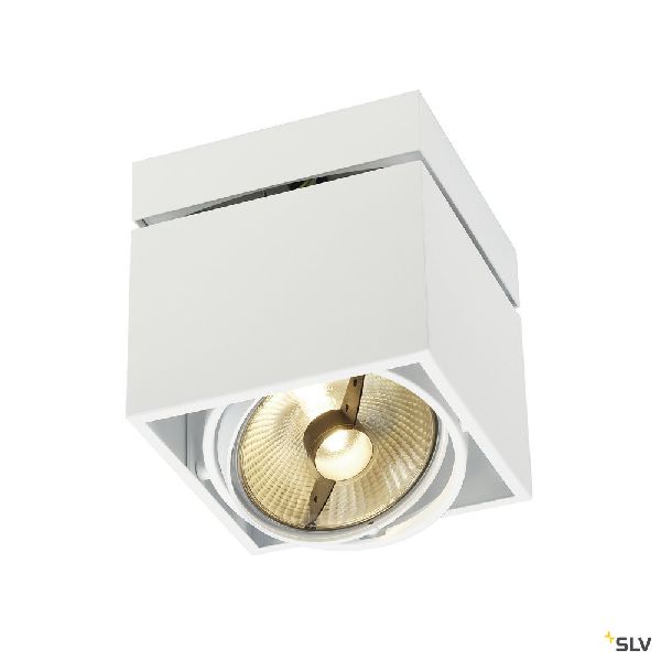 KARDAMOD, plafonnier intérieur, simple, carré, blanc, GU10/QPAR111, 75W max 117101