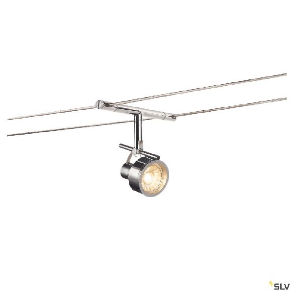 SALUNA, spot pour câble tendu, MR16, chrome 139132