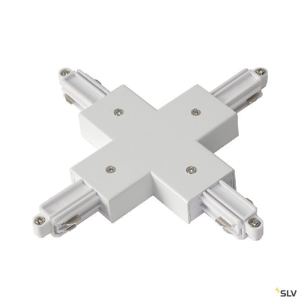 Connecteur en X pour rail 1 allumage 16A max, blanc 143161