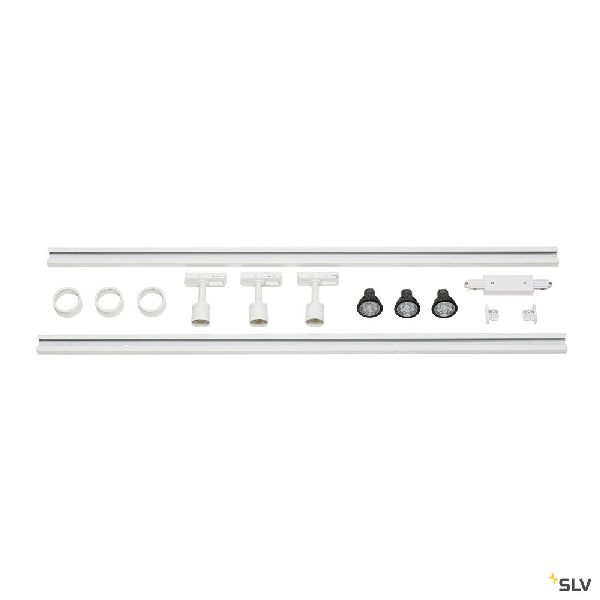 PURI TRACK Kit 1 allumage, blanc, 2x1m, 3x PURI spot et sources LED 143191