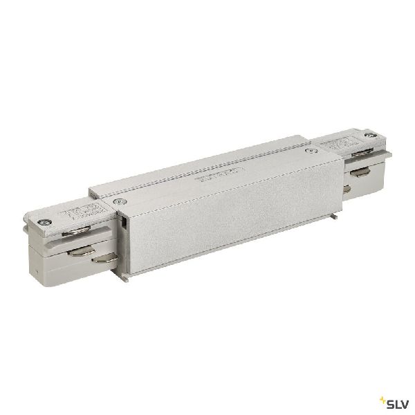 EUTRAC connecteur longitudinal avec alimentation, gris 145664