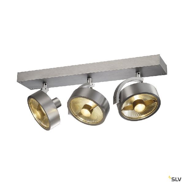 KALU, 3 spots, QPAR111 plafonnier, alu brossé. ES111, max. 3x75W 147326