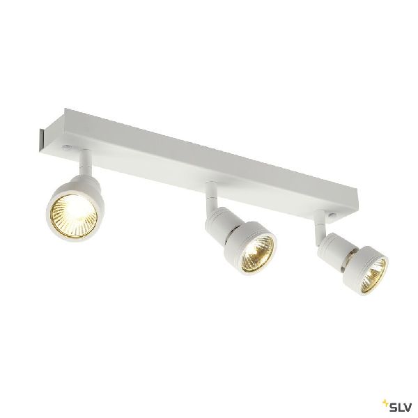 PURI, plafonnier, blanc mat, triple, GU10, max. 3x50W, anneau déco inclus 147381