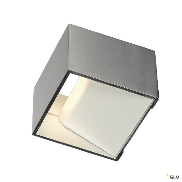 LOGS IN, applique intérieure, carré, alu/blanc, LED, 6,9W, 3000K 151325