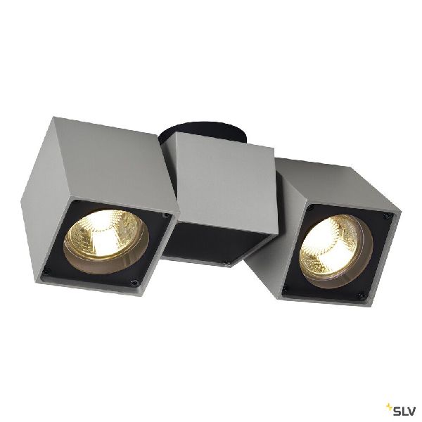 ALTRA DICE, plafonnier, gris/noir, 2x GU10, max. 2x 50W 151534