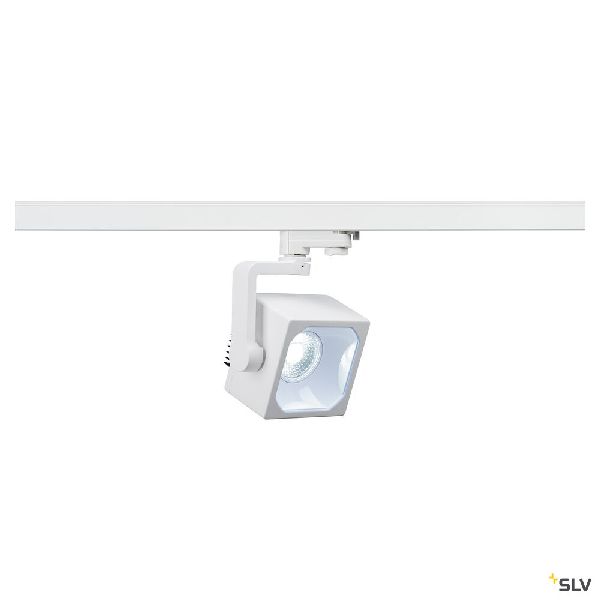 EURO CUBE, spot pour rail 3 allumages intérieur, 60°, blanc, LED, 28,5W, 4000K 152781