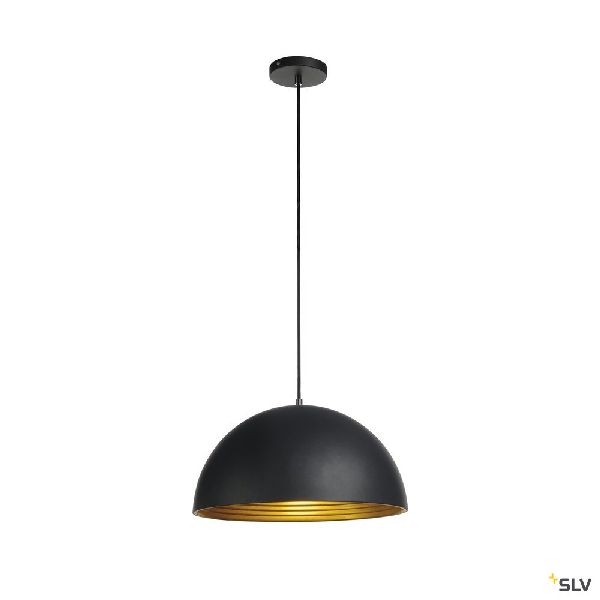 FORCHINI M 40, suspension intérieure, Ø 40 cm, noir/or, E27, 40W max 155910