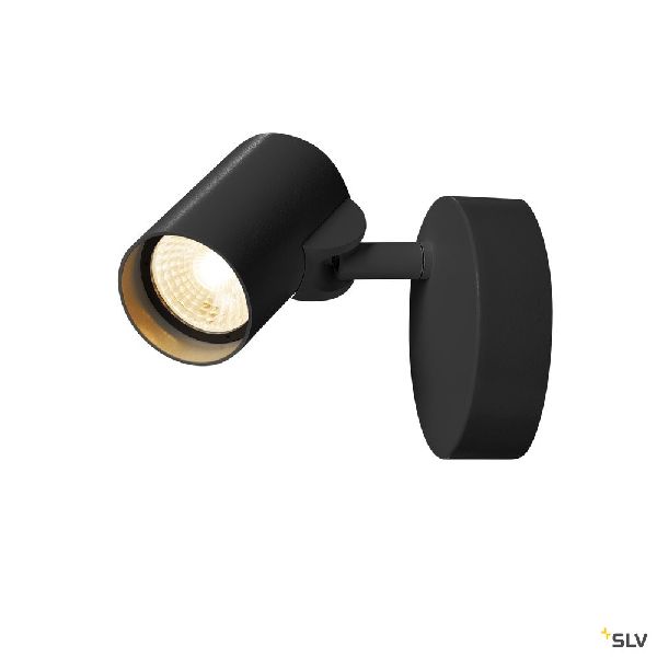 HELIA, Simple, applique/plafonnier, noir, LED 11W 3000K, 35° 156500