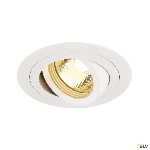 PIREQ, encastré de plafond intérieur, rond, blanc mat, GU10/QPAR51, 50W max 199981