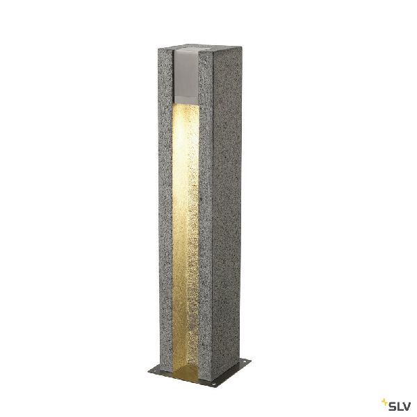ARROCK SLOT, borne, carrée, granit, poivre &amp; sel, GU10, max.4W LED 231440