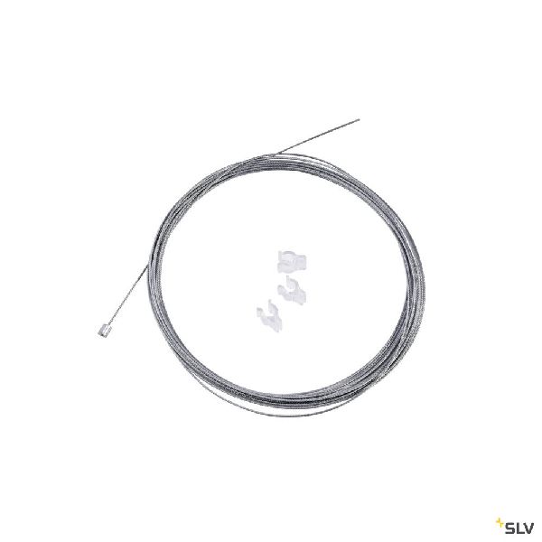 Filin de suspension, intérieur, 5 m, argent 961037