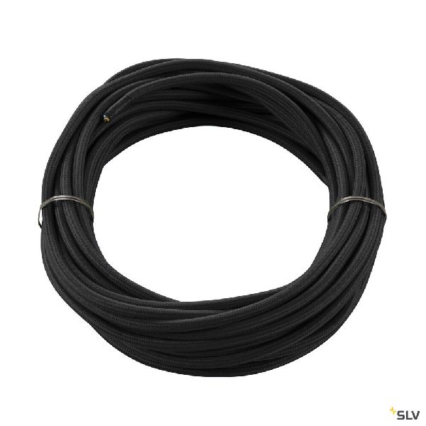 Câble textile, intérieur, 3 pôles, 3x0,75 mm², noir, 10 m 961270