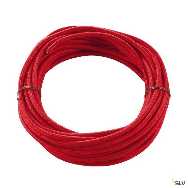 Câble textile, intérieur, 3 pôles, 3x0,75 mm², rouge, 10 m 961276