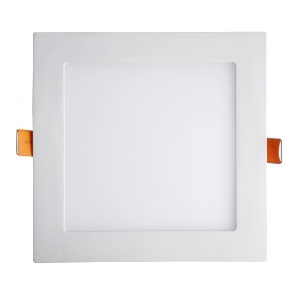 Luminaire  Downlight LED encastrable carré blanc 12w 3000K