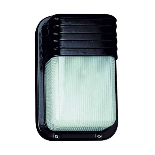 [LK-TO1905-02] Luminaire  Hublot noir Rectangle E27 75W 230V Classe I IP54