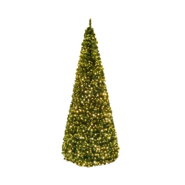 SPLENDID - Demi-sapin vert .8m31V Blanc chaud - Festilight 70215-9