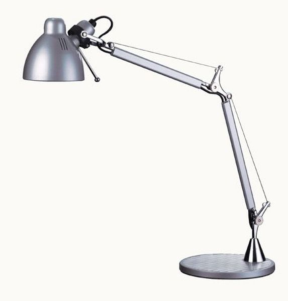 Luminaire  Lampe de bureau argent  articule G6,35 50W INTIMUS