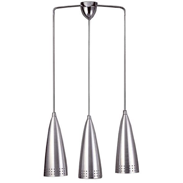 Luminaire SUSPENSION E27 3X60W ALUMINIUM