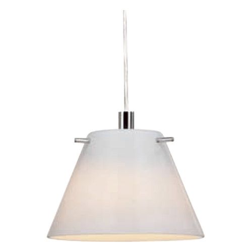 Luminaire Suspension G9 40W chromé verre blanc 230V IP20 CL2