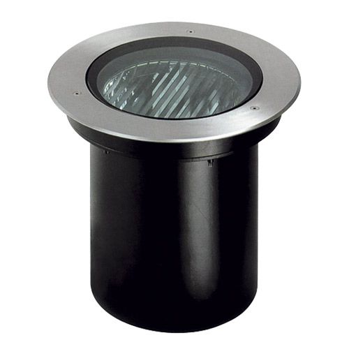 Luminaire Projecteur de Sol G12 70W acier+alim incorporé 230V IP67