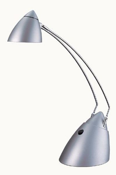 [LB-9010/28] Luminaire Lampe de bureau argent articule G6,35 35W INTIMUS