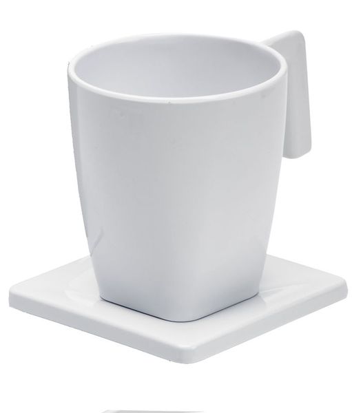 Plateau MAESTRO 1 tasse 200ml/1 soucoupe blanche - JVD 8661158