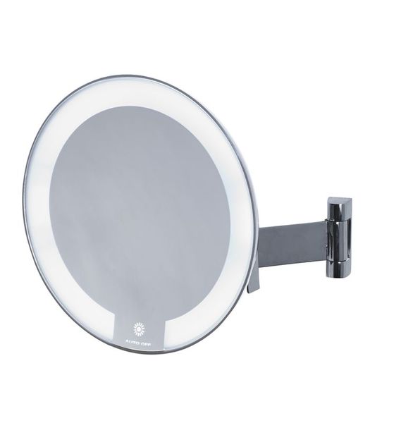 Miroir COSMOS lumineux chromé bras tubulaire - JVD 8661304