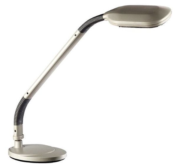 Luminaire Lampe de bureau gris articule 230V 2x9W (=2x60W) INTIMUS