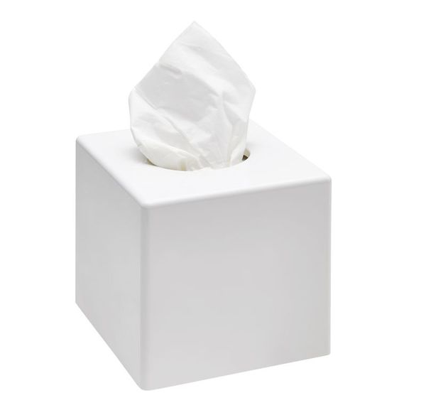 SANIBOX boîte mouchoirs carrée blanche - JVD 8991307