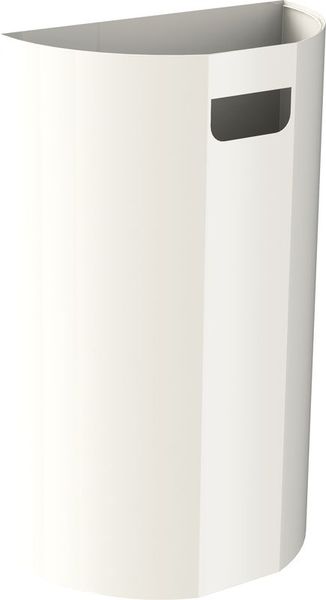 POUBELLE murale demi-lune 40L blanche - JVD 8991417