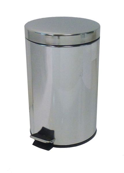 COLLECTEUR à pédale 12L inox miroir - JVD 899437