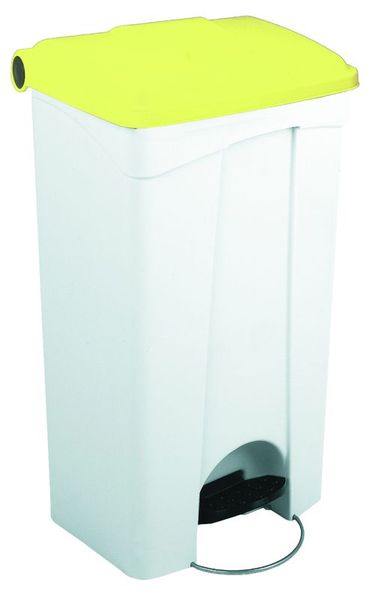 CONTAINER 90L blanc couvercle jaune - JVD 899744