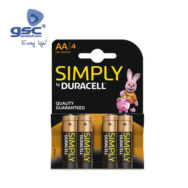 Pile Alcaline DURACELL Basic LR03 (AAA), Blister 4 | 009000101