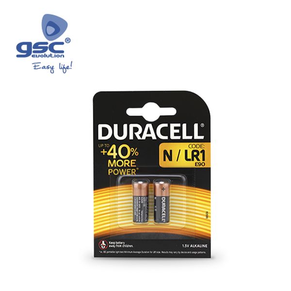 Pile alcaline Duracell MN9100 (N/LR01) Blister 2 | 009000144