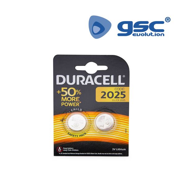 Pile au lithium Duracell DL2025 Blister 2 | 009000160