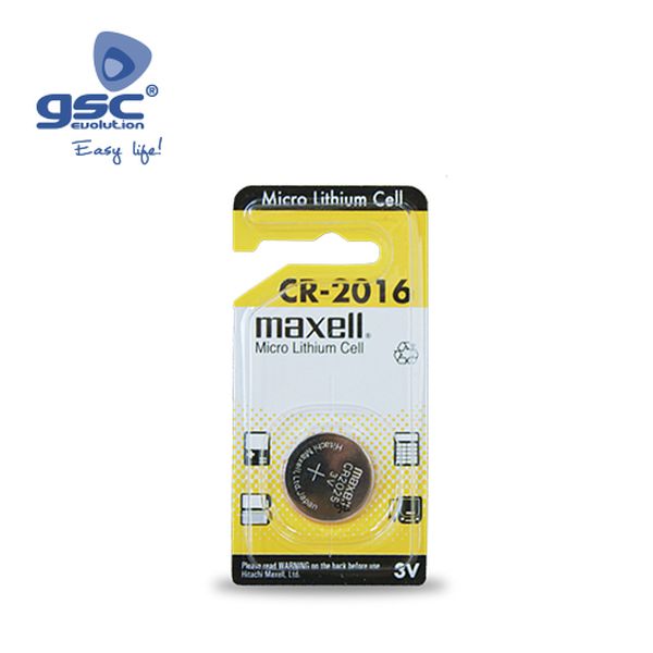 Pile Lithium MAXELL CR2016 3V, Blister 1 Unid. | 009000209