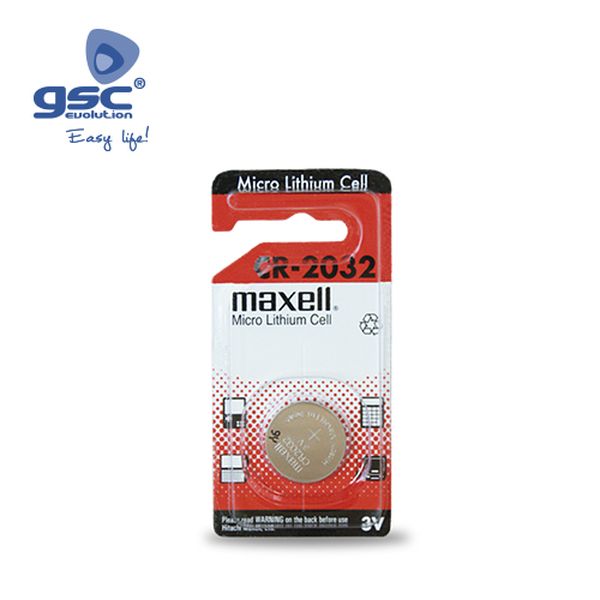 Pile Lithium MAXELL CR2032 3V, Blister 1 Unid. | 009000211