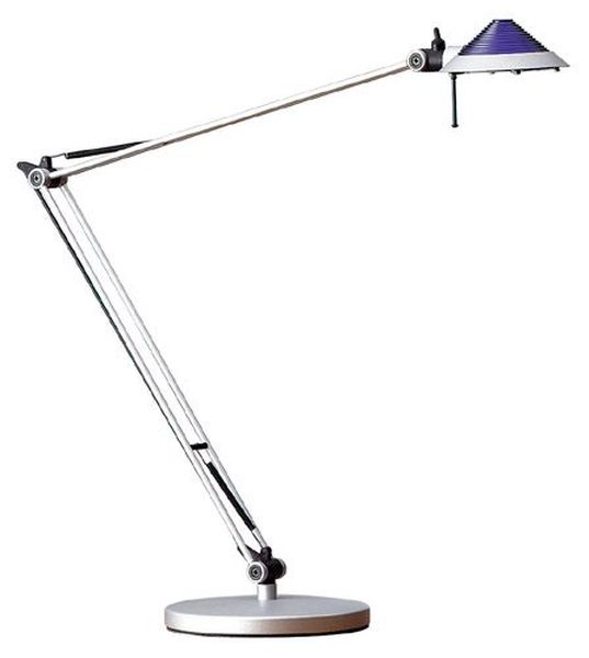 [LB-974] Luminaire  Lampe de  bureau argent articule G6,35 50W INTIMUS