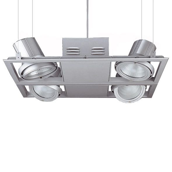 [LK-XF004JB] Luminaire  SUSPENC.4XG12 35à150W GRIS