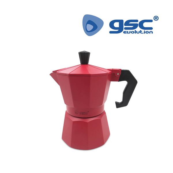 Cafetière Kalossi 3 tasses Rouge | 400010009