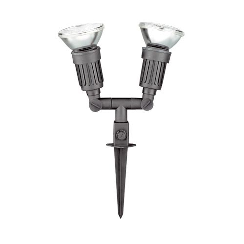 Luminaire Spot Piquet Jardin 2x80W noir